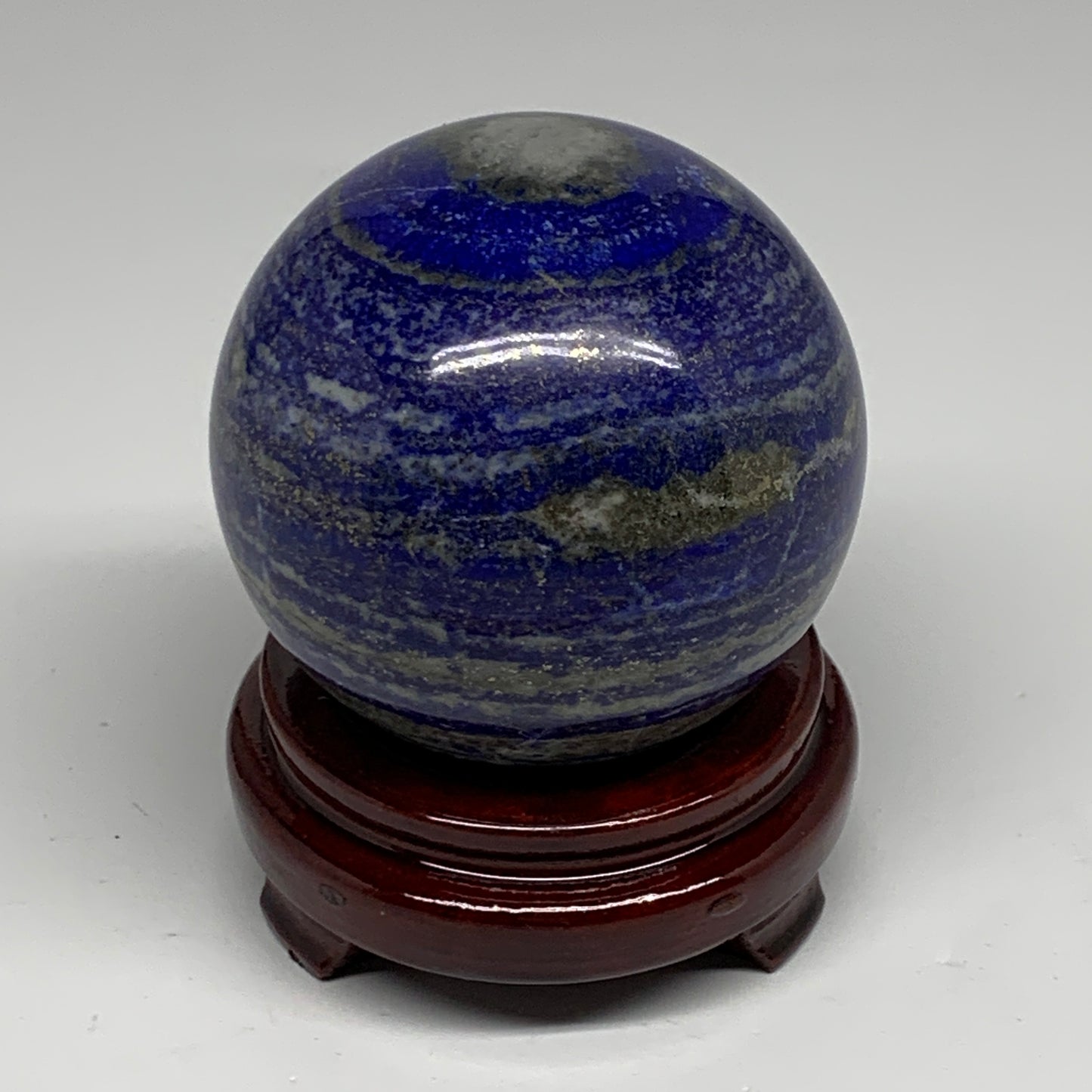 2.55 lbs, 3.5" (89mm), Lapis Lazuli Sphere Ball Gemstone @Afghanistan, B33330