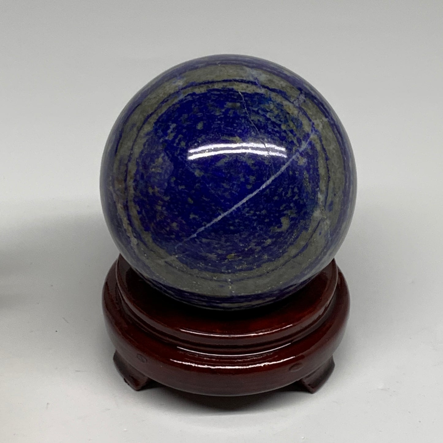 2.55 lbs, 3.5" (89mm), Lapis Lazuli Sphere Ball Gemstone @Afghanistan, B33330