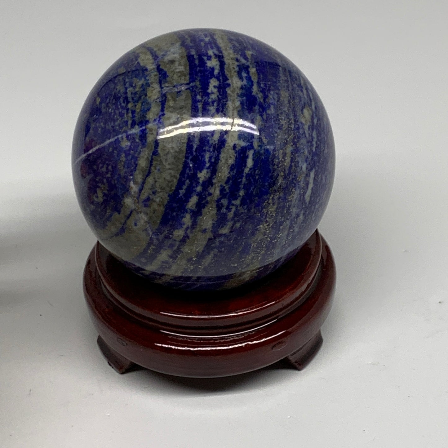 2.55 lbs, 3.5" (89mm), Lapis Lazuli Sphere Ball Gemstone @Afghanistan, B33330