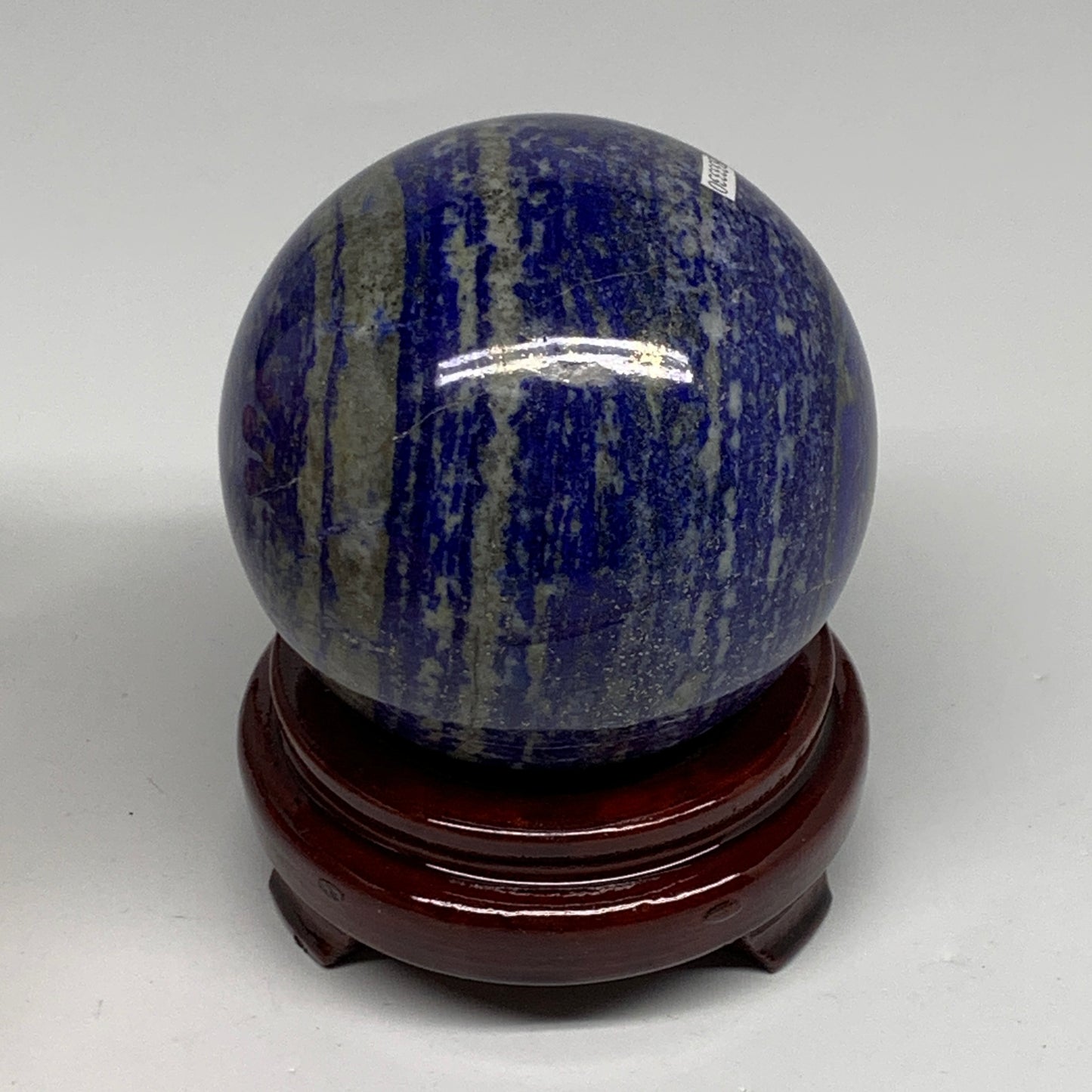 2.55 lbs, 3.5" (89mm), Lapis Lazuli Sphere Ball Gemstone @Afghanistan, B33330