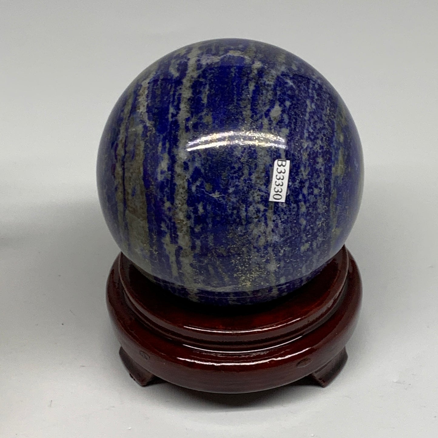 2.55 lbs, 3.5" (89mm), Lapis Lazuli Sphere Ball Gemstone @Afghanistan, B33330