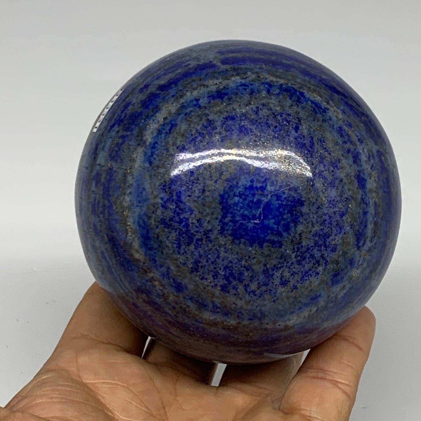 2.09 lbs, 3.2" (82mm), Lapis Lazuli Sphere Ball Gemstone @Afghanistan, B33331