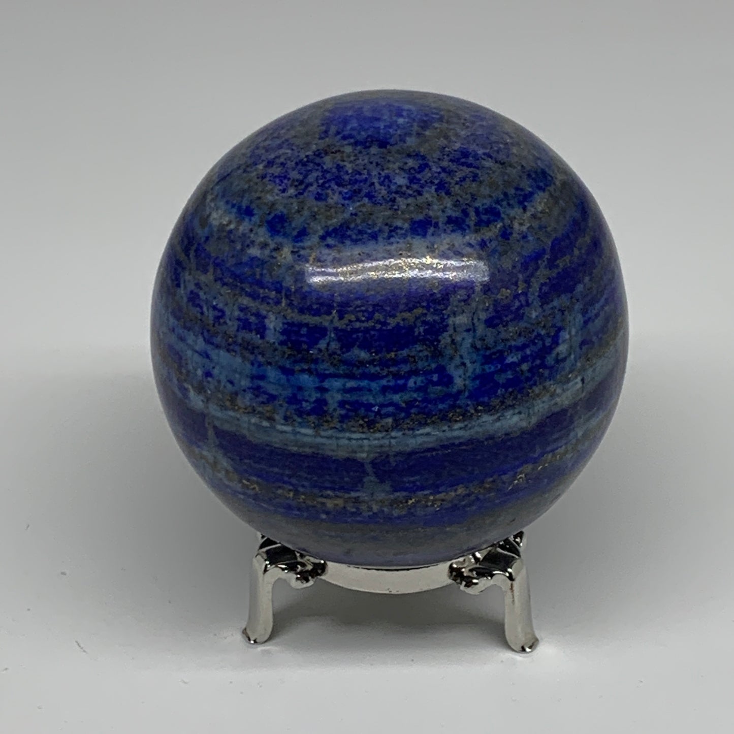 2.09 lbs, 3.2" (82mm), Lapis Lazuli Sphere Ball Gemstone @Afghanistan, B33331