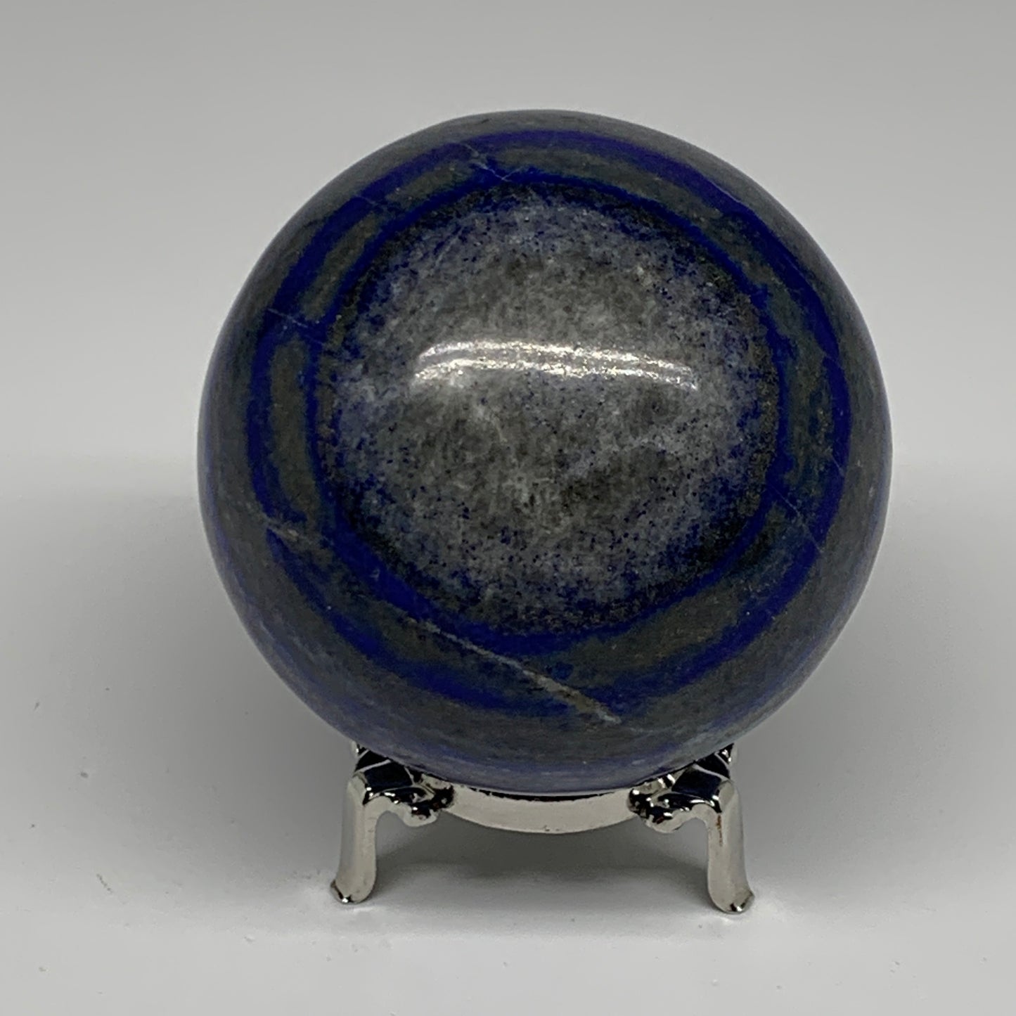 2.09 lbs, 3.2" (82mm), Lapis Lazuli Sphere Ball Gemstone @Afghanistan, B33331