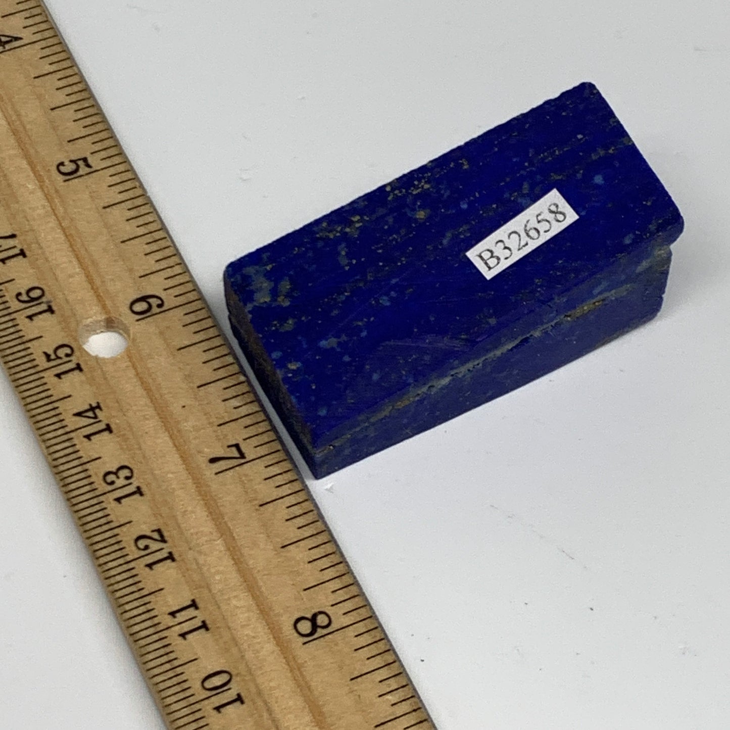 70.8g, 2"x0.9"x1", High Grade Natural Rough Lapis Lazuli @Afghanistan,B32658