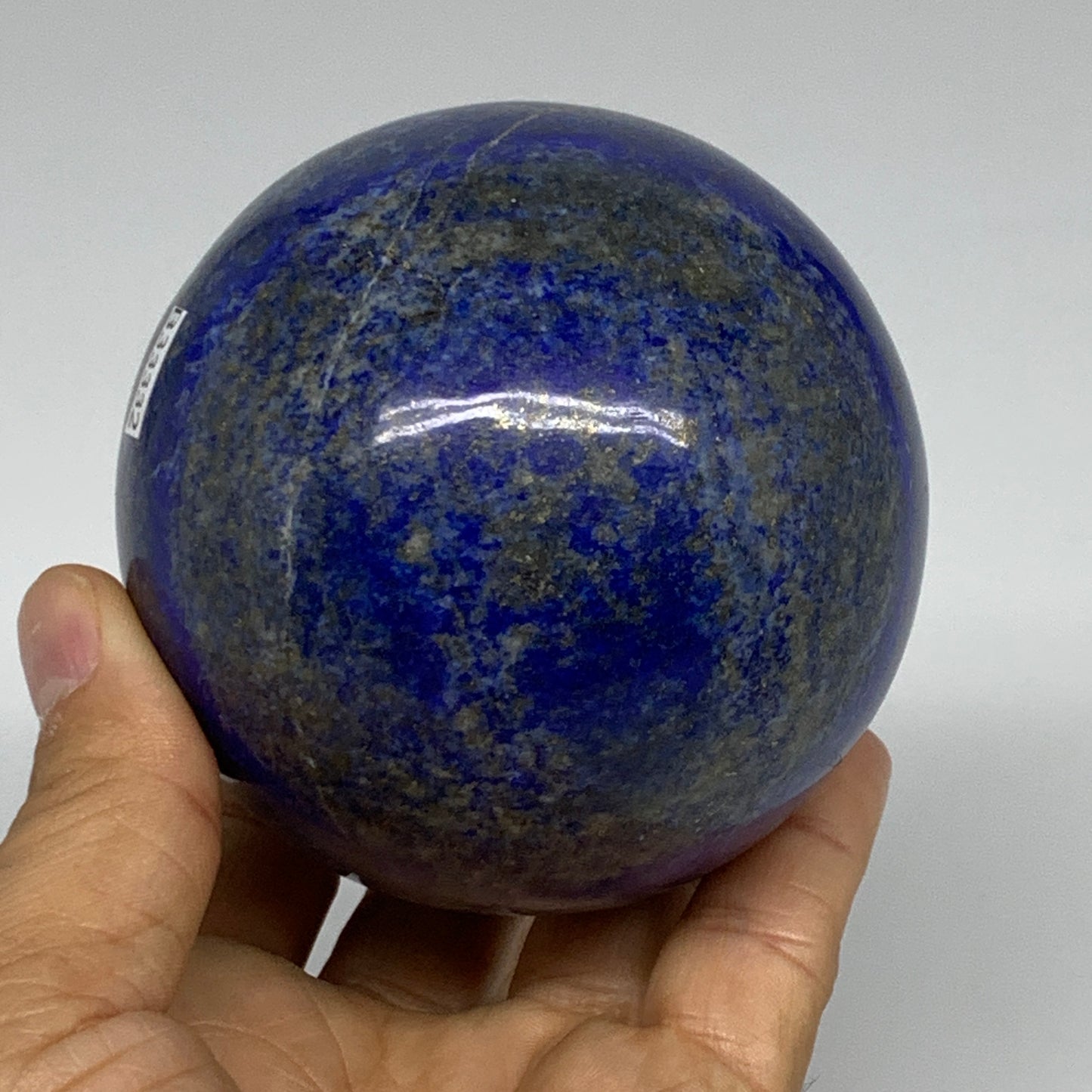 1.77 lbs, 3.1" (79mm), Lapis Lazuli Sphere Ball Gemstone @Afghanistan, B33332