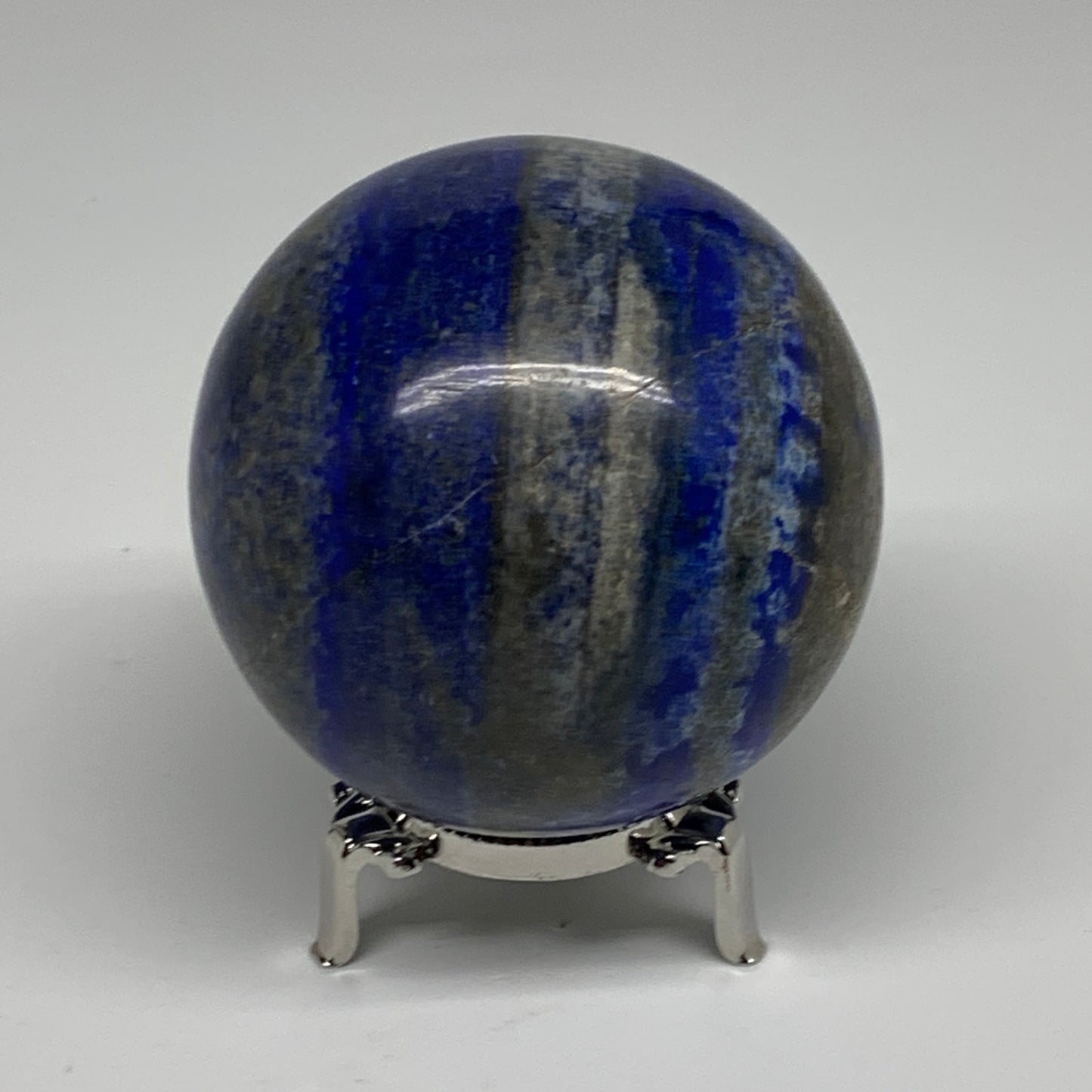 1.77 lbs, 3.1" (79mm), Lapis Lazuli Sphere Ball Gemstone @Afghanistan, B33332