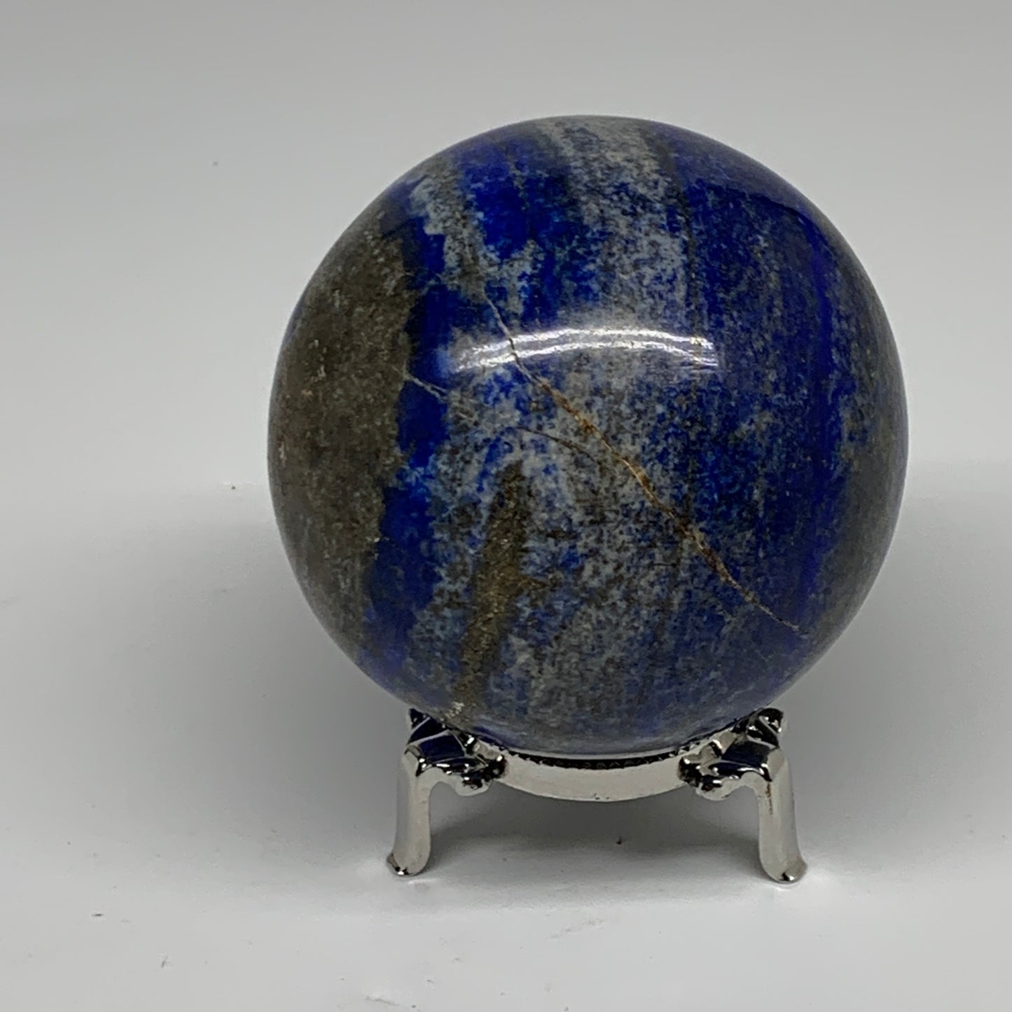 1.77 lbs, 3.1" (79mm), Lapis Lazuli Sphere Ball Gemstone @Afghanistan, B33332