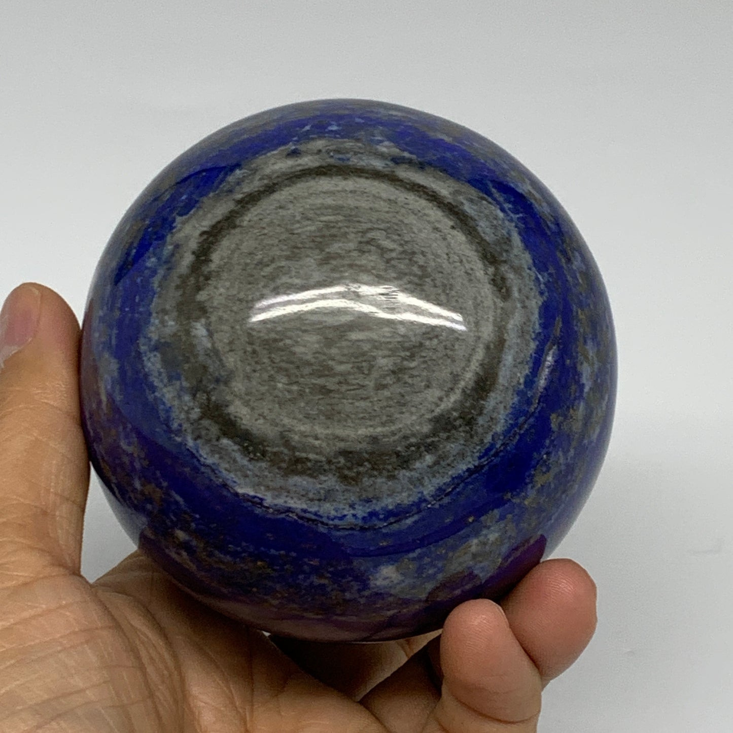 2.06 lbs, 3.3" (83mm), Lapis Lazuli Sphere Ball Gemstone @Afghanistan, B33333