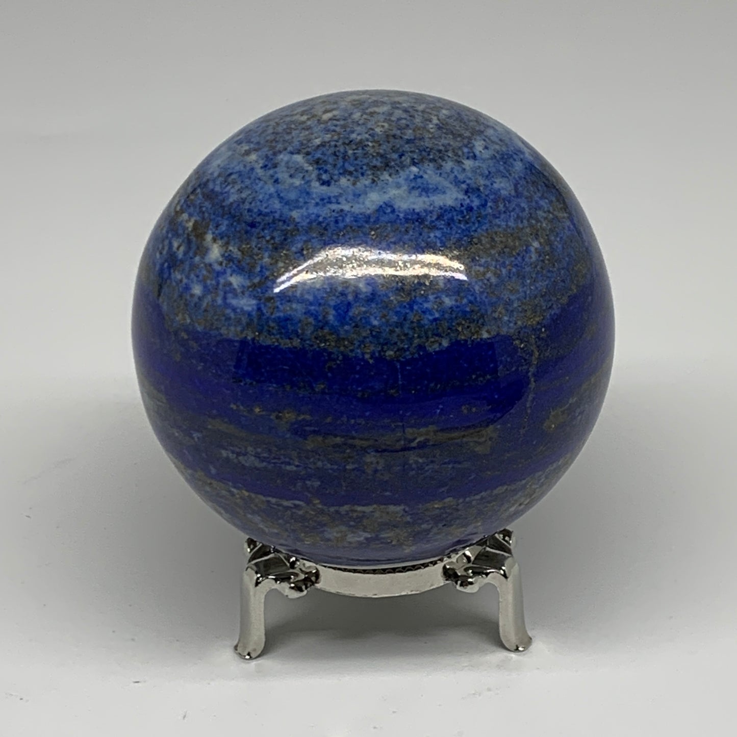 2.06 lbs, 3.3" (83mm), Lapis Lazuli Sphere Ball Gemstone @Afghanistan, B33333