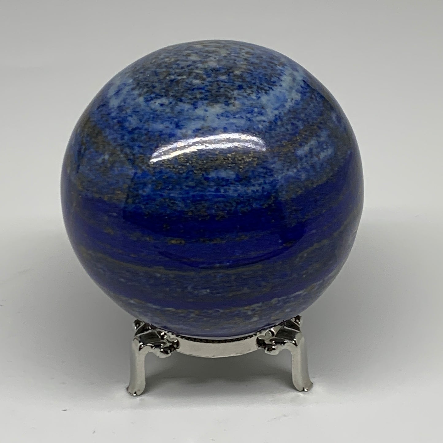 2.06 lbs, 3.3" (83mm), Lapis Lazuli Sphere Ball Gemstone @Afghanistan, B33333