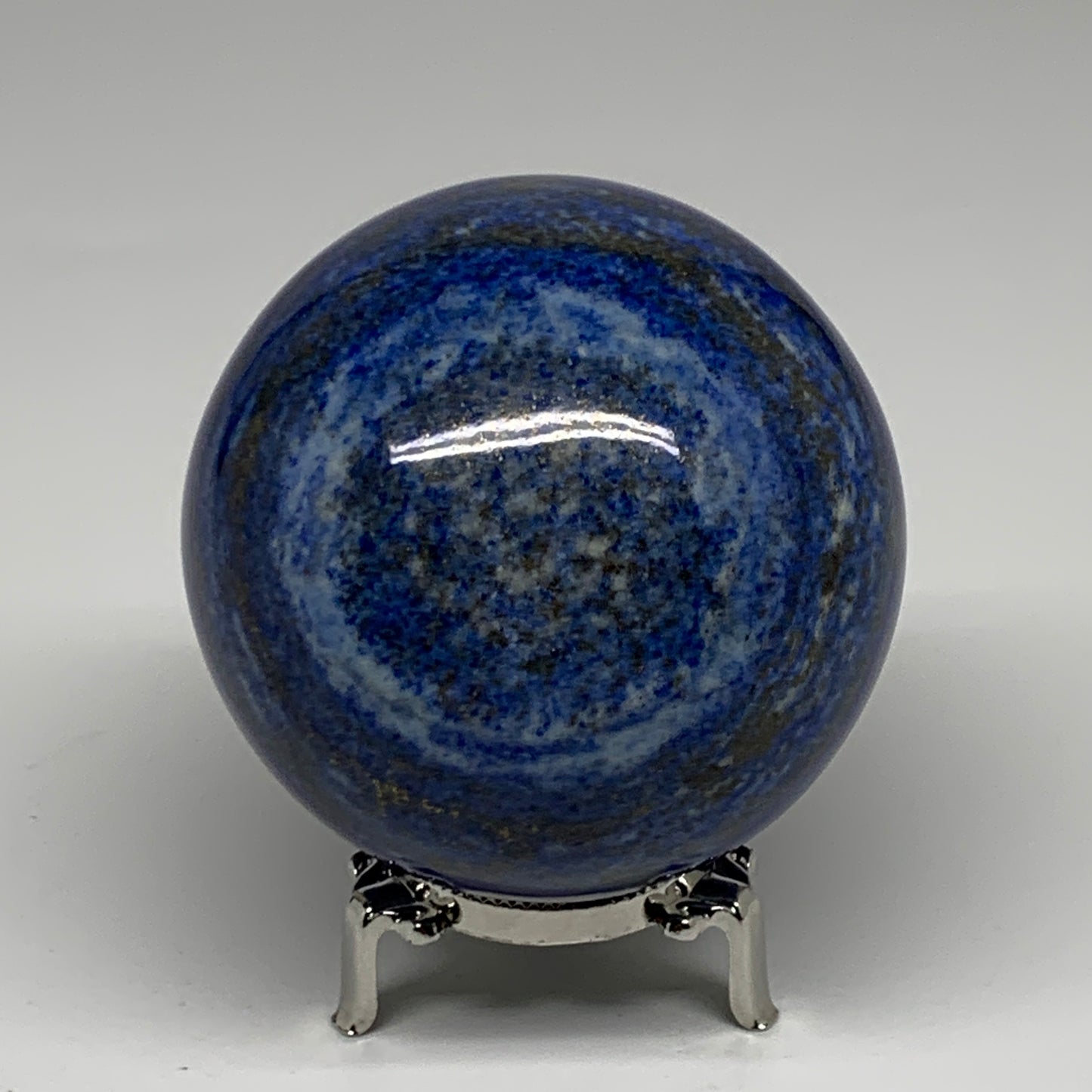 2.06 lbs, 3.3" (83mm), Lapis Lazuli Sphere Ball Gemstone @Afghanistan, B33333