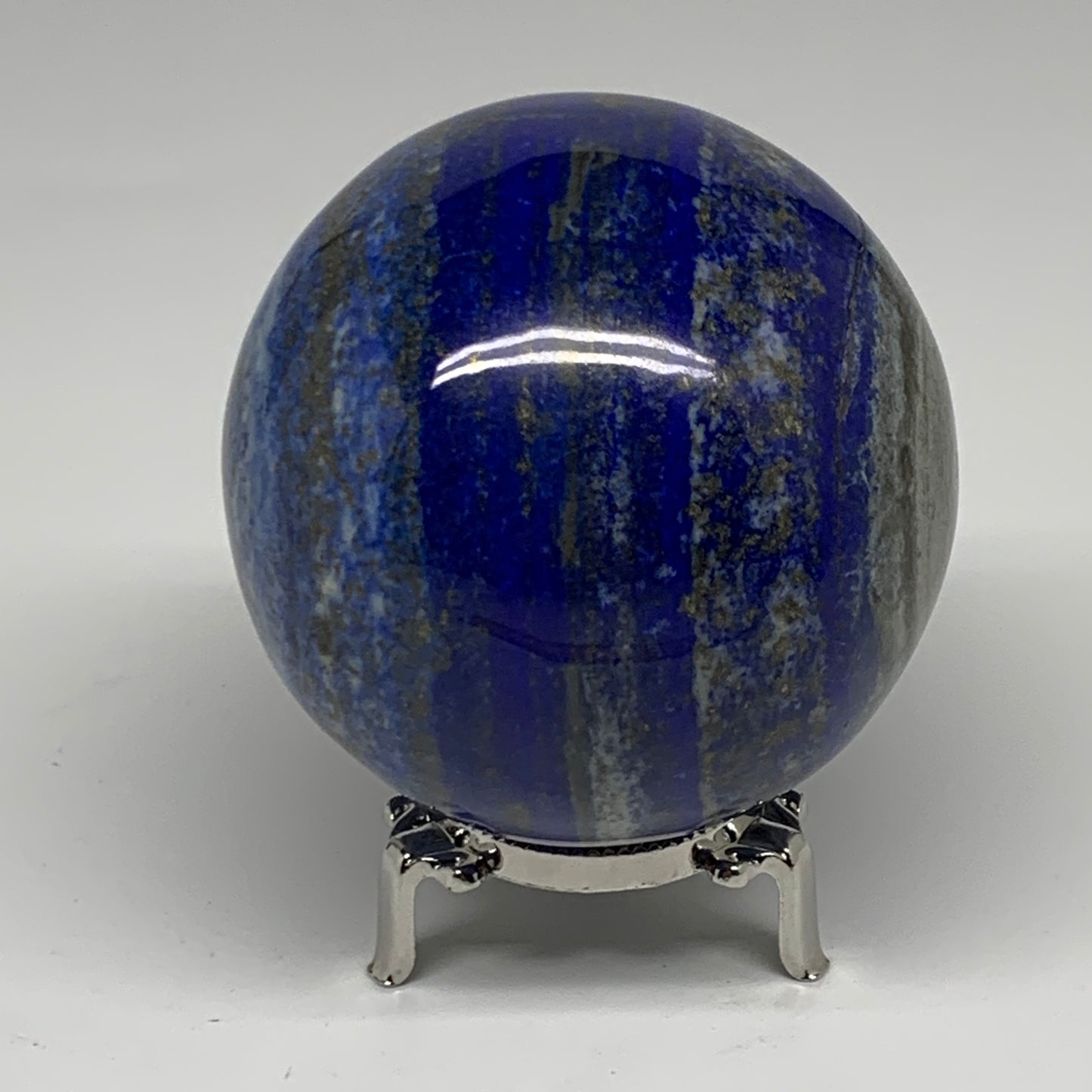 2.06 lbs, 3.3" (83mm), Lapis Lazuli Sphere Ball Gemstone @Afghanistan, B33333