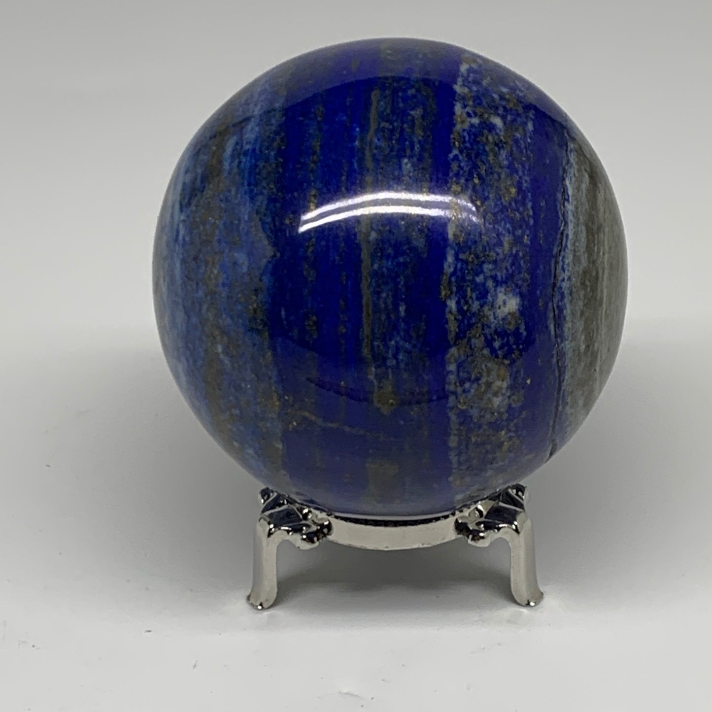 2.06 lbs, 3.3" (83mm), Lapis Lazuli Sphere Ball Gemstone @Afghanistan, B33333