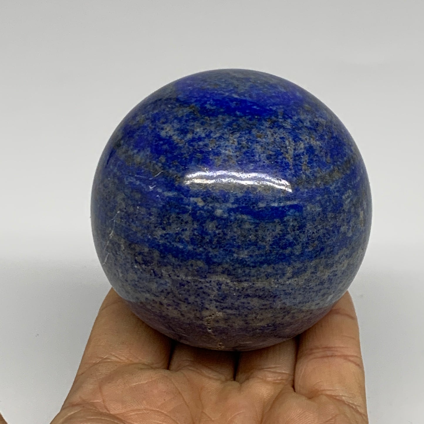 1.16 lbs, 2.7" (69mm), Lapis Lazuli Sphere Ball Gemstone @Afghanistan, B33334