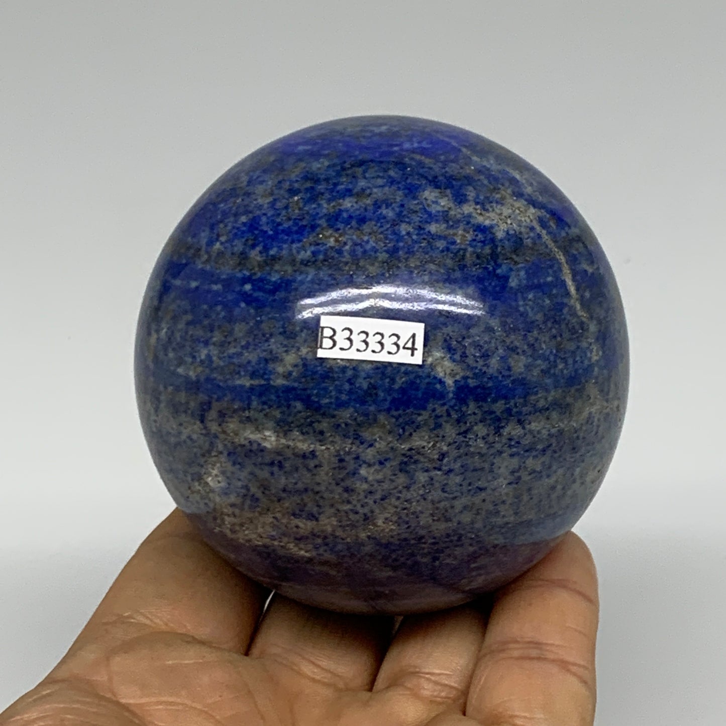 1.16 lbs, 2.7" (69mm), Lapis Lazuli Sphere Ball Gemstone @Afghanistan, B33334