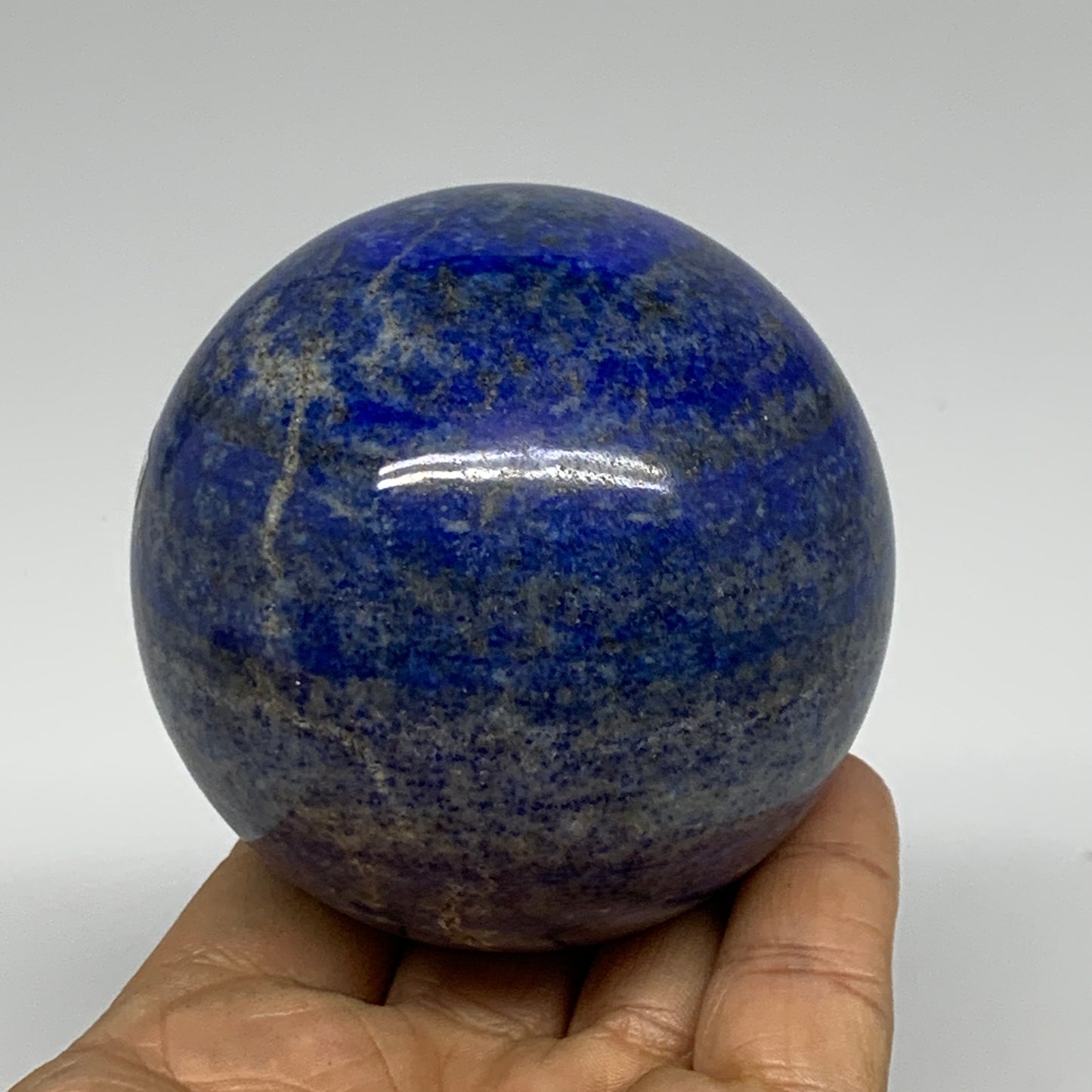 1.16 lbs, 2.7" (69mm), Lapis Lazuli Sphere Ball Gemstone @Afghanistan, B33334