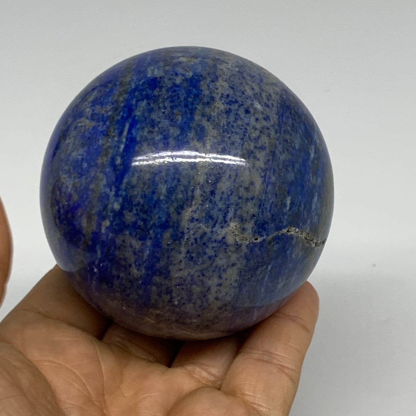 1.16 lbs, 2.7" (69mm), Lapis Lazuli Sphere Ball Gemstone @Afghanistan, B33334