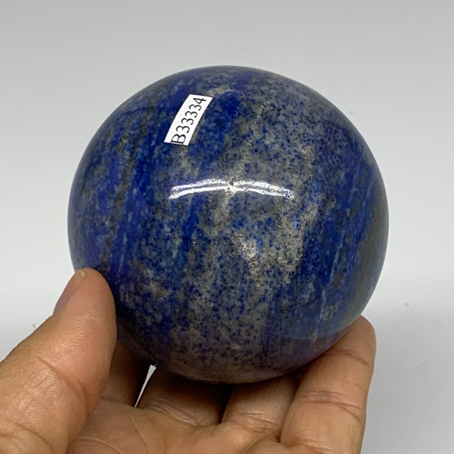 1.16 lbs, 2.7" (69mm), Lapis Lazuli Sphere Ball Gemstone @Afghanistan, B33334