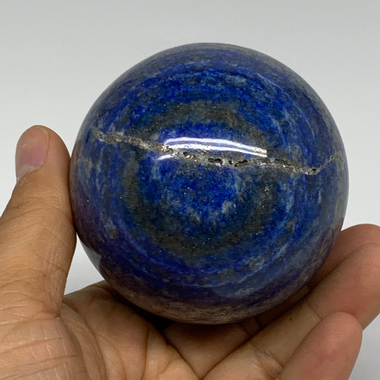 1.16 lbs, 2.7" (69mm), Lapis Lazuli Sphere Ball Gemstone @Afghanistan, B33334