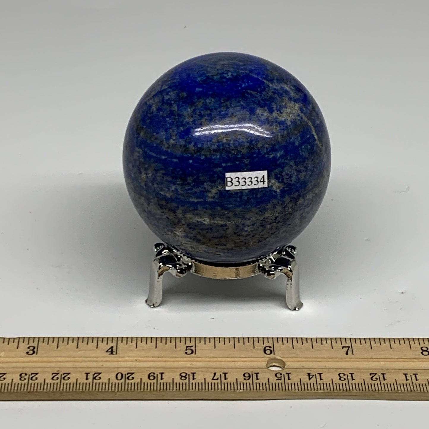 1.16 lbs, 2.7" (69mm), Lapis Lazuli Sphere Ball Gemstone @Afghanistan, B33334