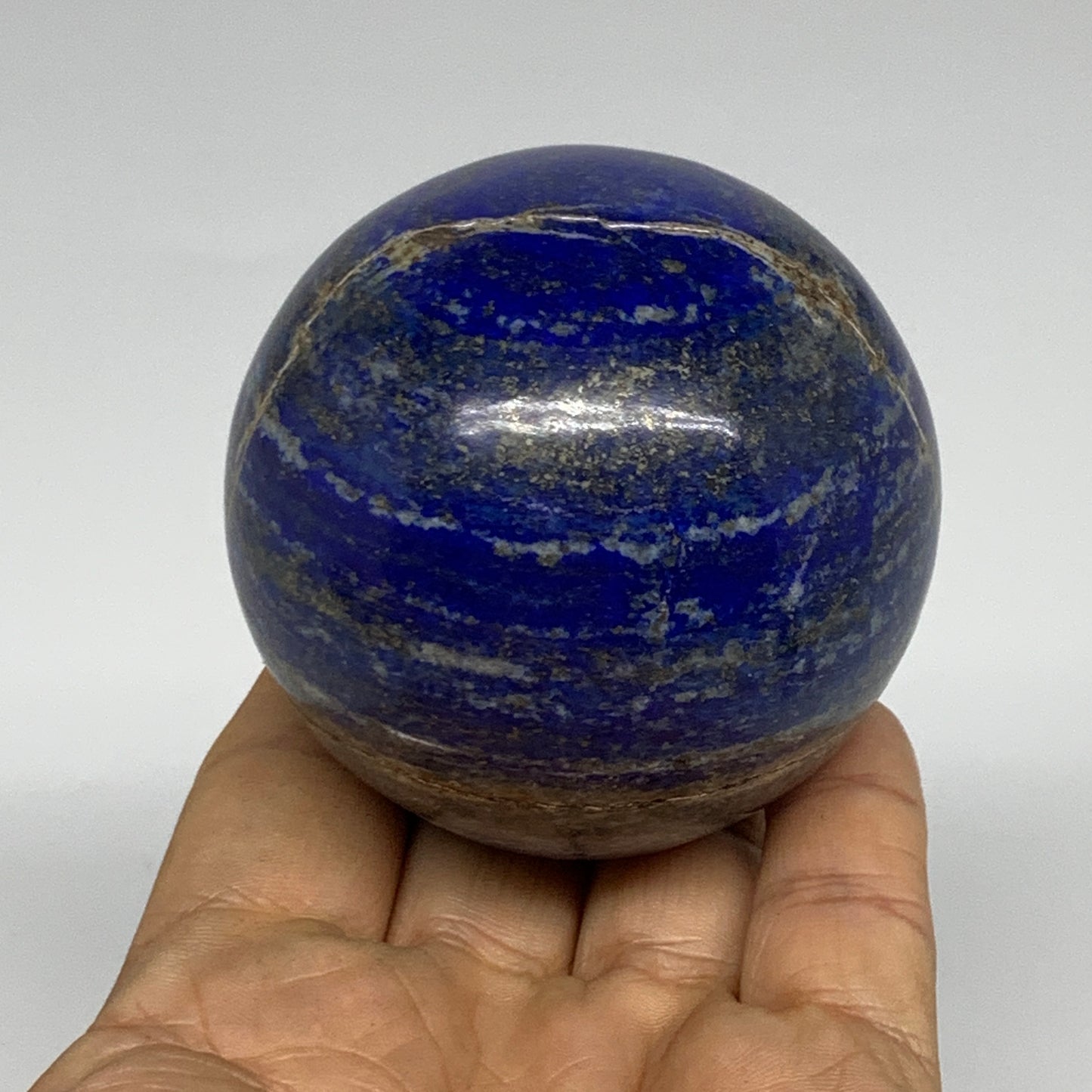 0.94 lbs, 2.5" (65mm), Lapis Lazuli Sphere Ball Gemstone @Afghanistan, B33336