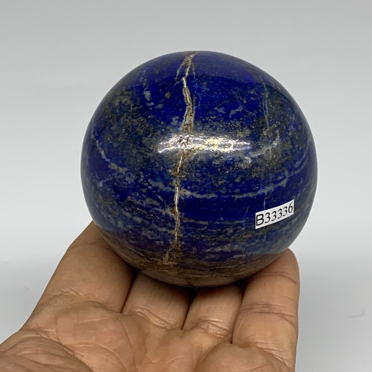 0.94 lbs, 2.5" (65mm), Lapis Lazuli Sphere Ball Gemstone @Afghanistan, B33336