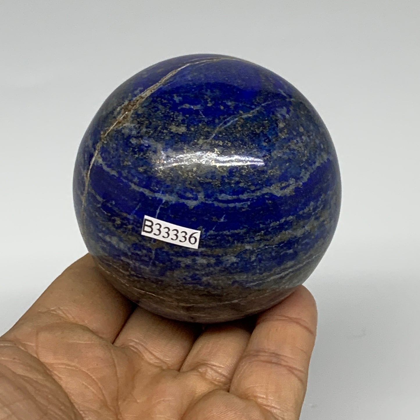 0.94 lbs, 2.5" (65mm), Lapis Lazuli Sphere Ball Gemstone @Afghanistan, B33336