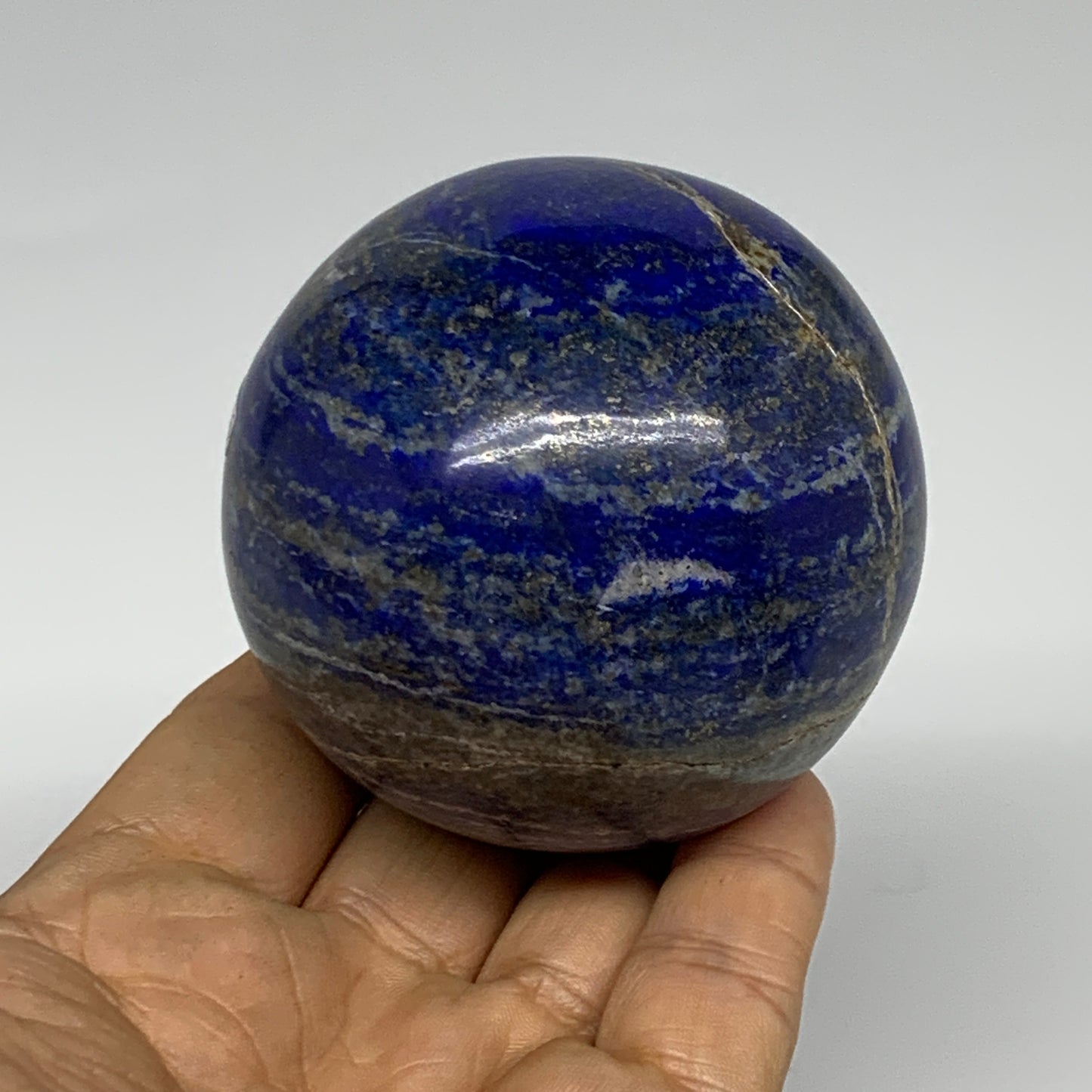 0.94 lbs, 2.5" (65mm), Lapis Lazuli Sphere Ball Gemstone @Afghanistan, B33336