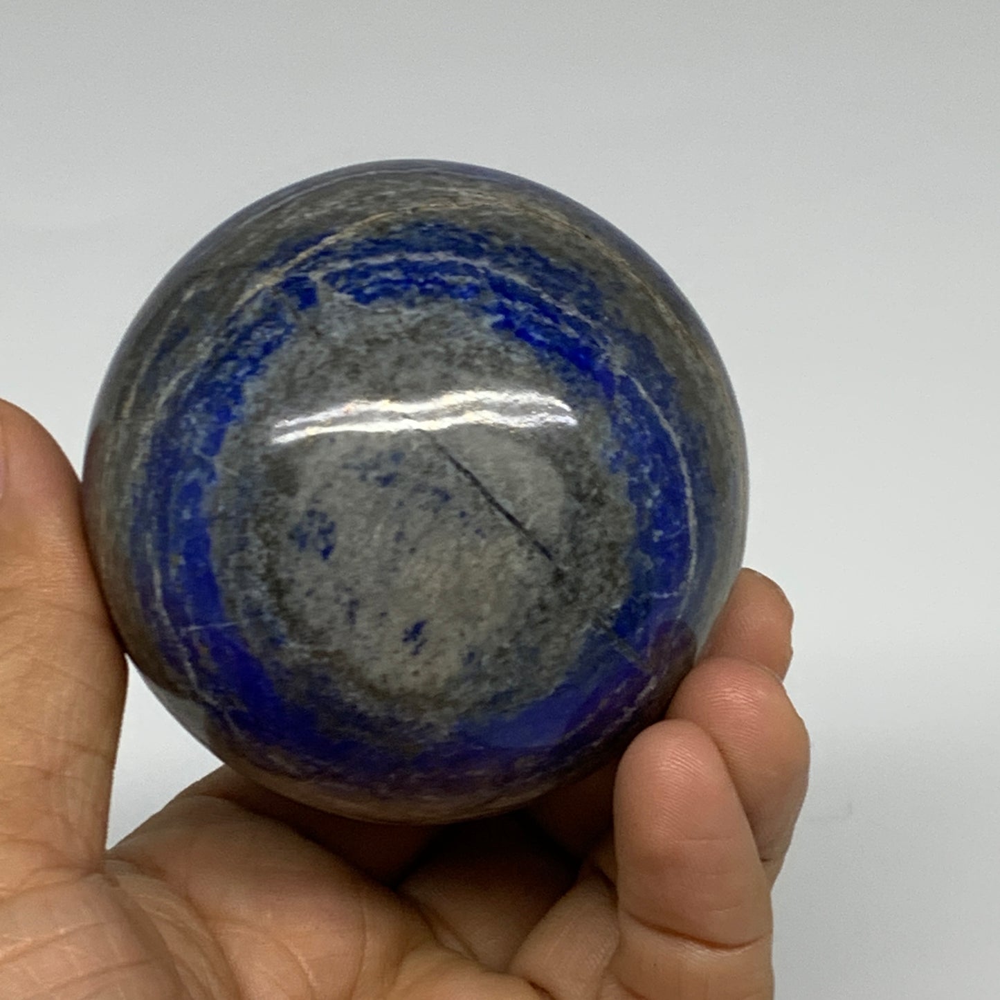 0.94 lbs, 2.5" (65mm), Lapis Lazuli Sphere Ball Gemstone @Afghanistan, B33336