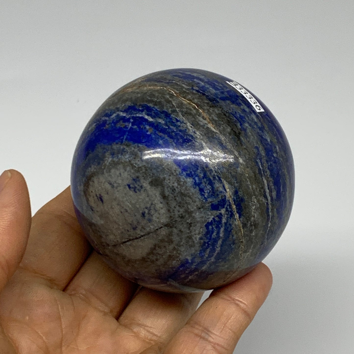 0.94 lbs, 2.5" (65mm), Lapis Lazuli Sphere Ball Gemstone @Afghanistan, B33336