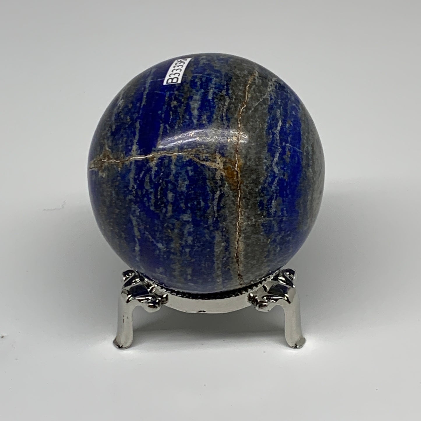 0.94 lbs, 2.5" (65mm), Lapis Lazuli Sphere Ball Gemstone @Afghanistan, B33336