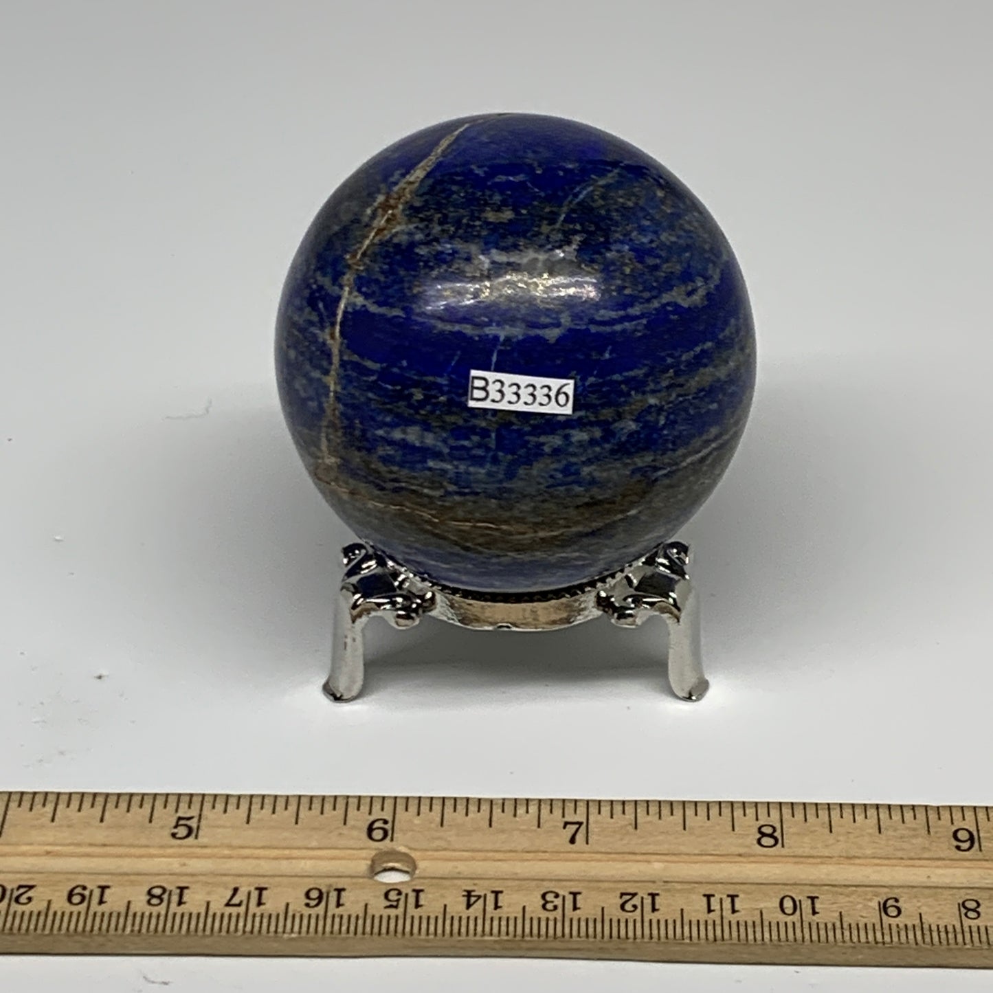 0.94 lbs, 2.5" (65mm), Lapis Lazuli Sphere Ball Gemstone @Afghanistan, B33336