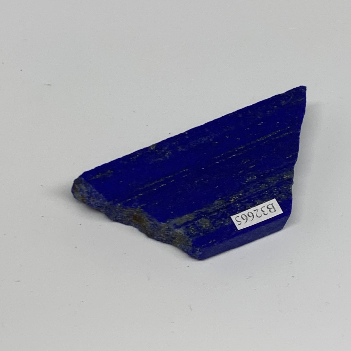 52.3g, 3"x1.4"x0.4", High Grade Natural Rough Lapis Lazuli @Afghanistan,B32665