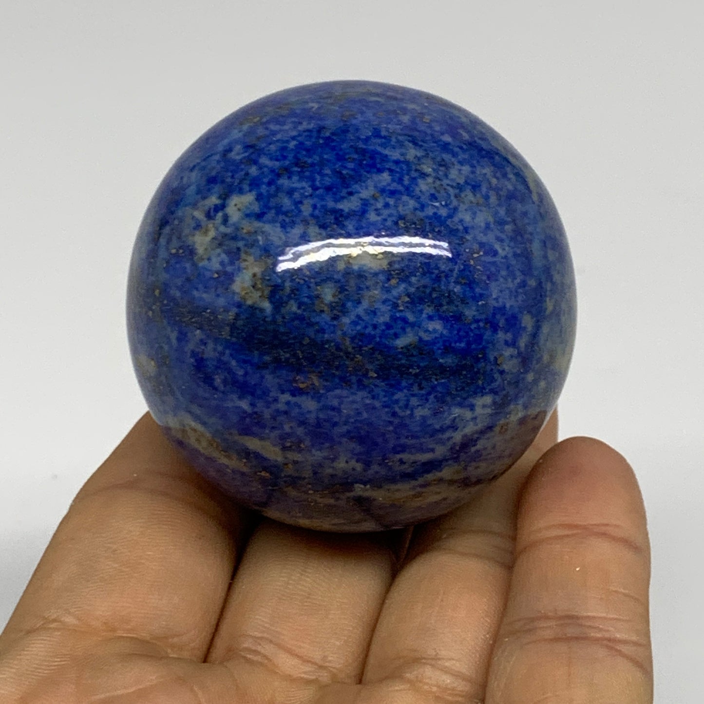 0.46 lbs, 2"(50mm), Lapis Lazuli Sphere Ball Gemstone @Afghanistan, B33341