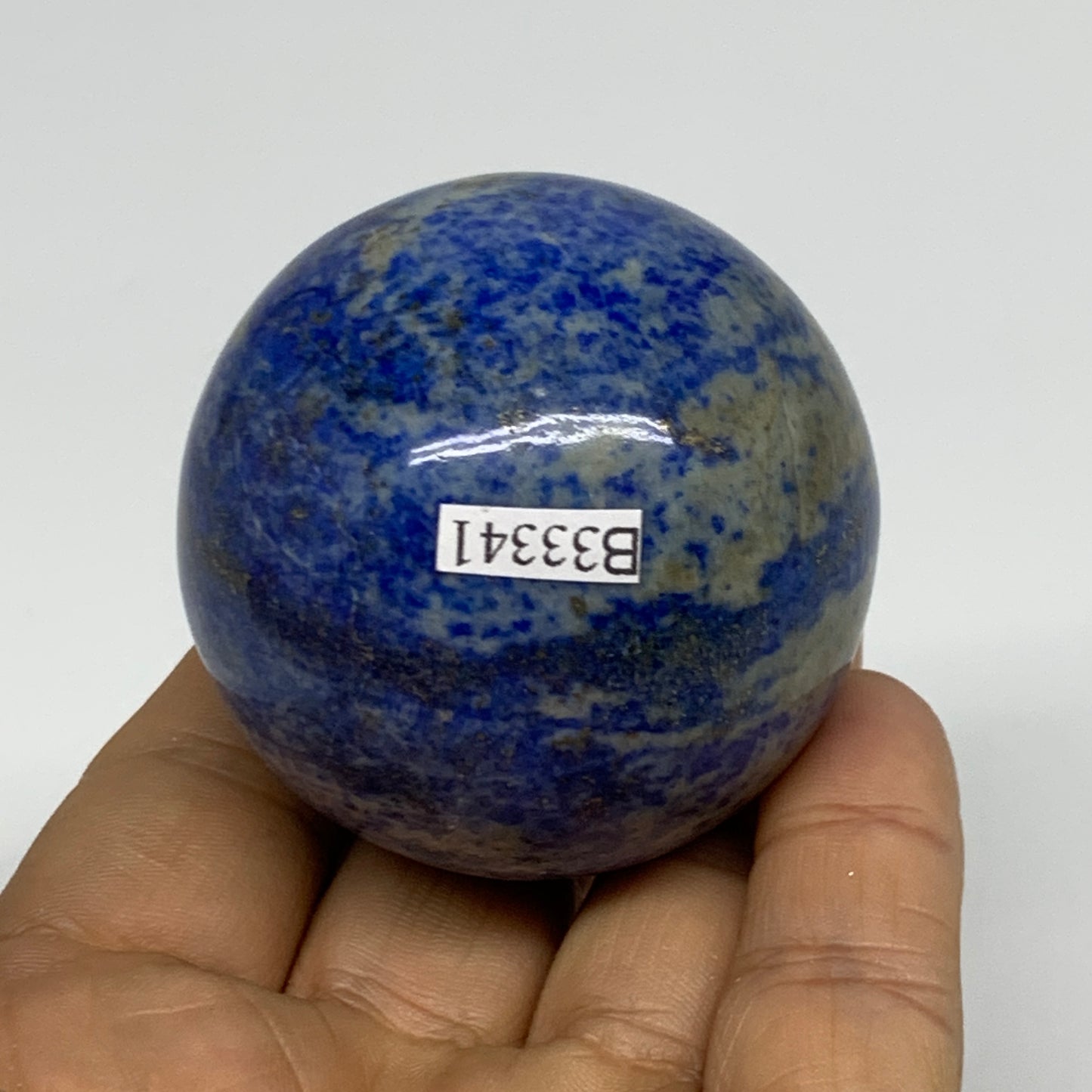 0.46 lbs, 2"(50mm), Lapis Lazuli Sphere Ball Gemstone @Afghanistan, B33341