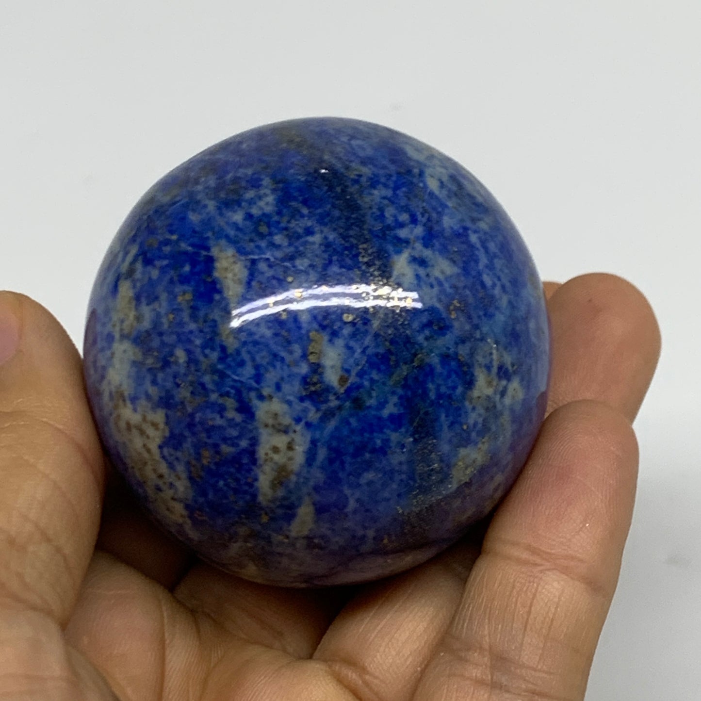 0.46 lbs, 2"(50mm), Lapis Lazuli Sphere Ball Gemstone @Afghanistan, B33341