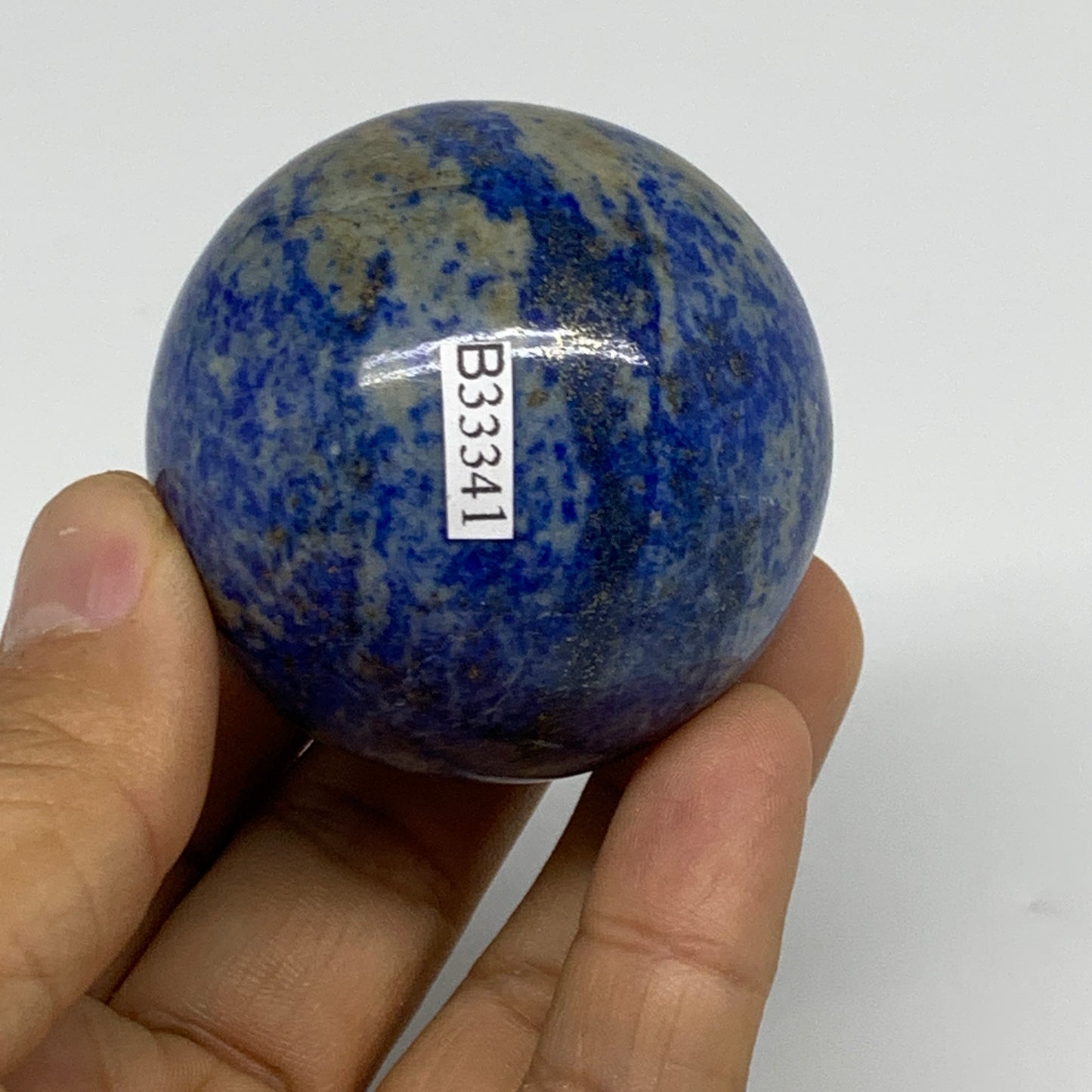 0.46 lbs, 2"(50mm), Lapis Lazuli Sphere Ball Gemstone @Afghanistan, B33341