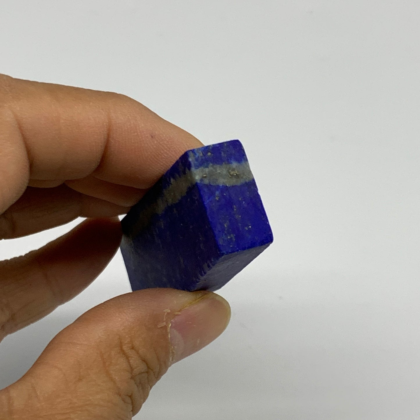 45.4g, 3.1"x0.8"x0.3", High Grade Natural Rough Lapis Lazuli @Afghanistan,B32669
