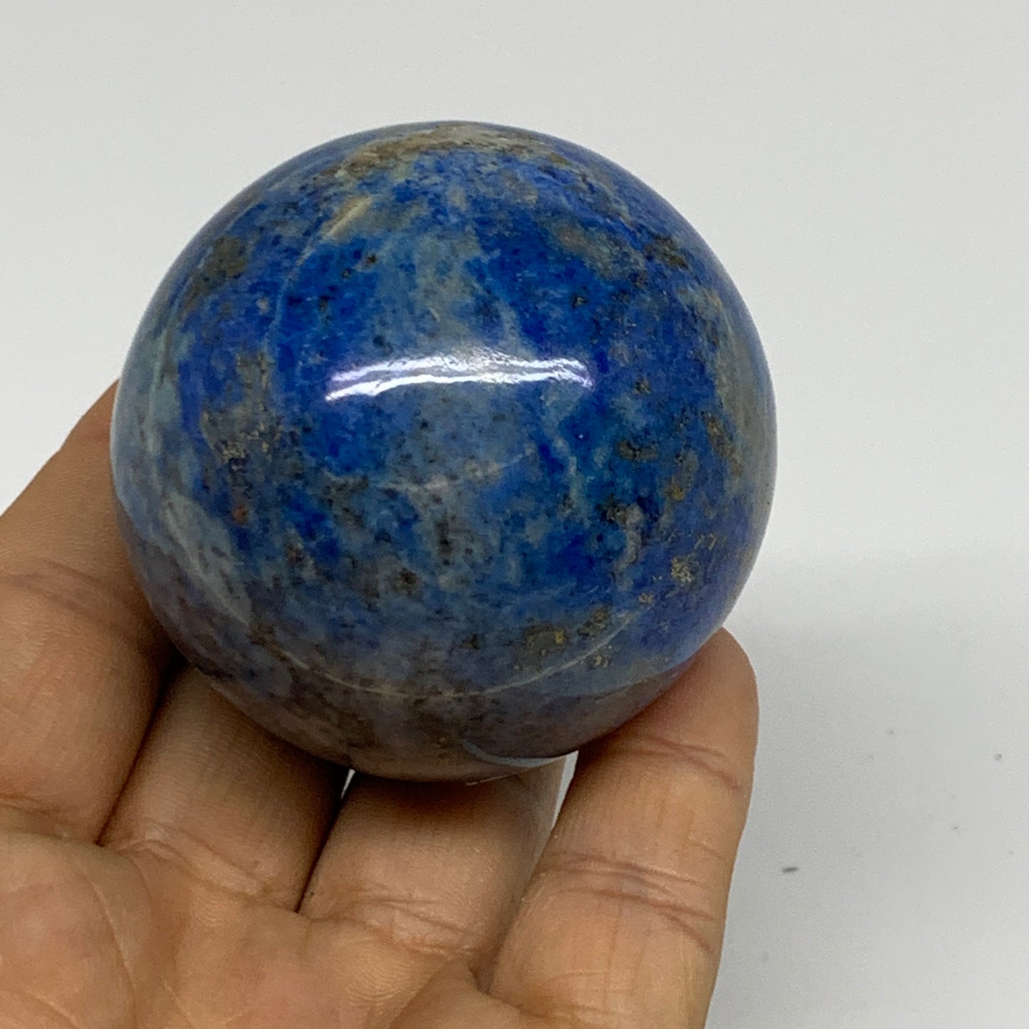 0.51 lbs, 2.1"(55mm), Lapis Lazuli Sphere Ball Gemstone @Afghanistan, B33343