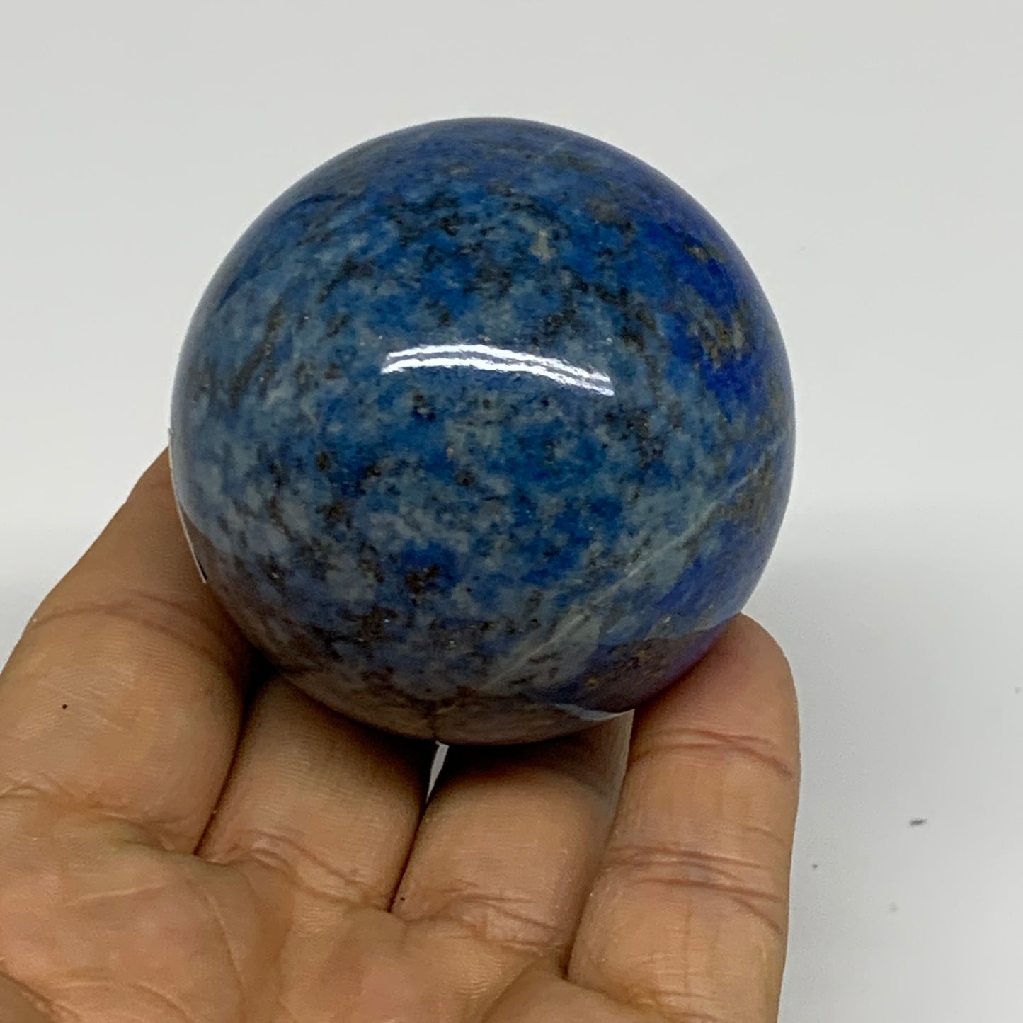 0.51 lbs, 2.1"(55mm), Lapis Lazuli Sphere Ball Gemstone @Afghanistan, B33343