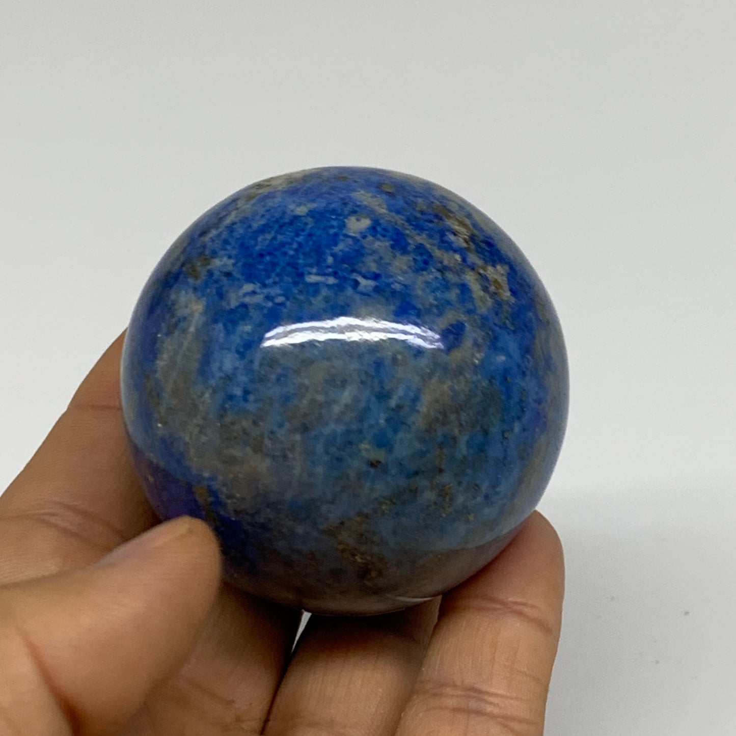 0.51 lbs, 2.1"(55mm), Lapis Lazuli Sphere Ball Gemstone @Afghanistan, B33343