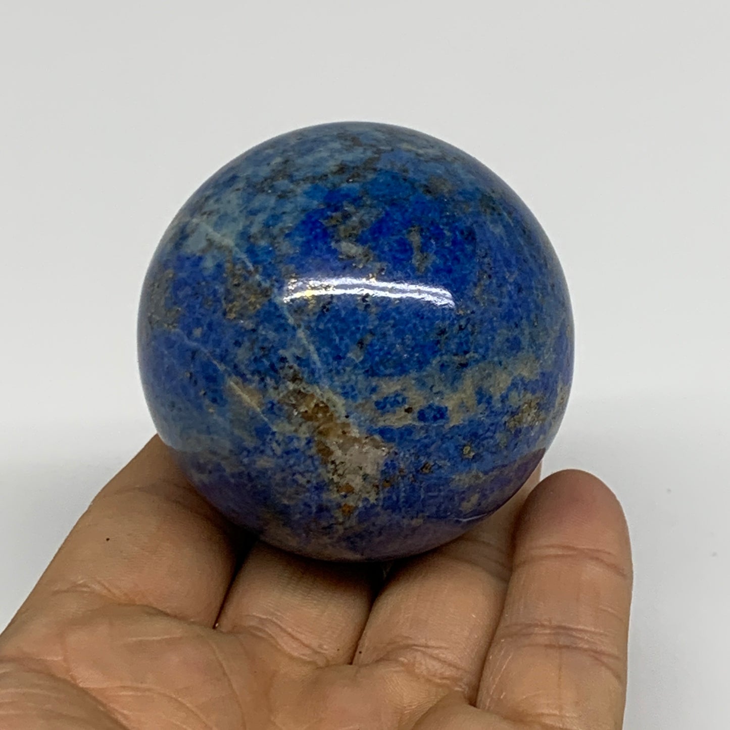 0.51 lbs, 2.1"(55mm), Lapis Lazuli Sphere Ball Gemstone @Afghanistan, B33343