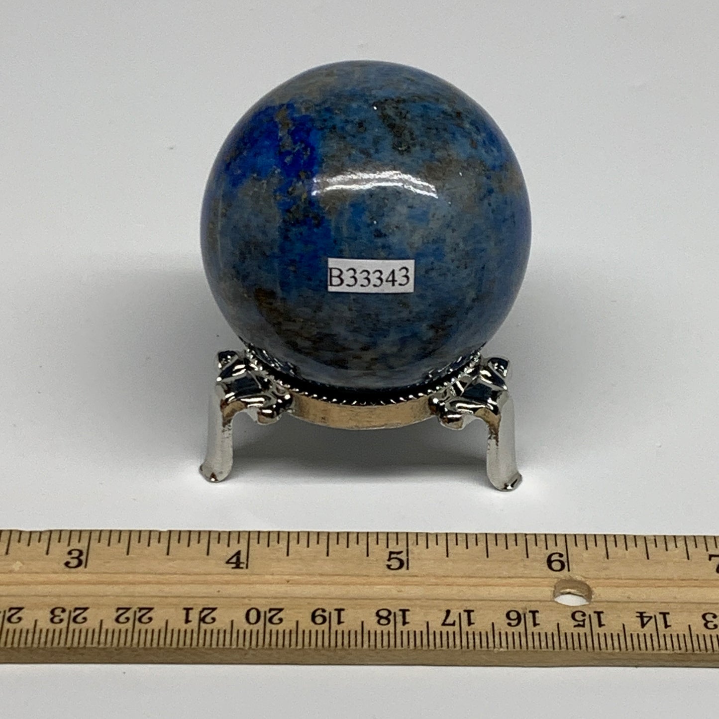 0.51 lbs, 2.1"(55mm), Lapis Lazuli Sphere Ball Gemstone @Afghanistan, B33343