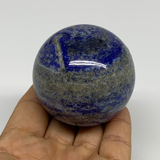 0.63 lbs, 2.2"(56mm), Lapis Lazuli Sphere Ball Gemstone @Afghanistan, B33344