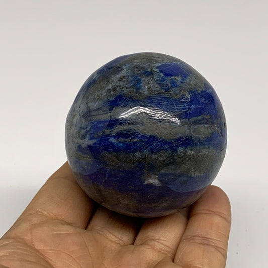 0.66 lbs, 2.3"(57mm), Lapis Lazuli Sphere Ball Gemstone @Afghanistan, B33346