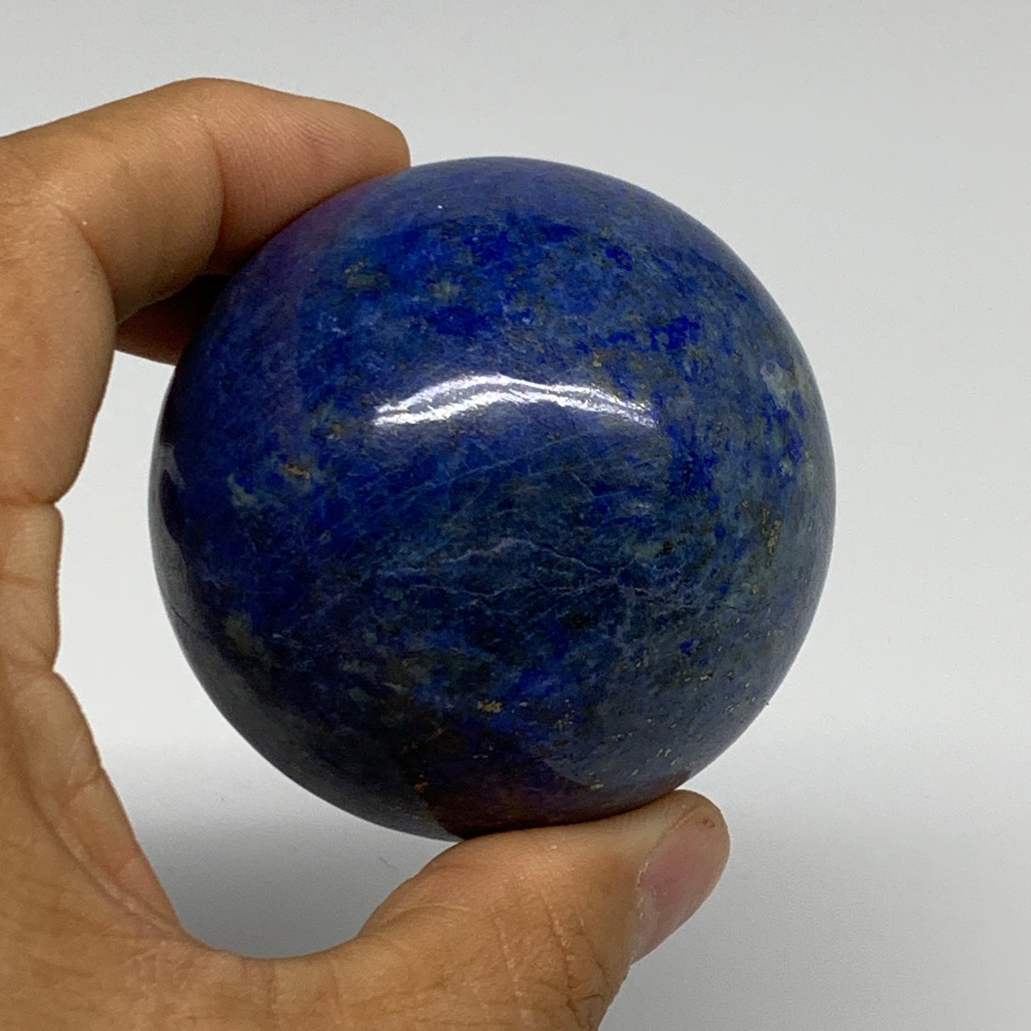 0.67 lbs, 2.3"(58mm), Lapis Lazuli Sphere Ball Gemstone @Afghanistan, B33347