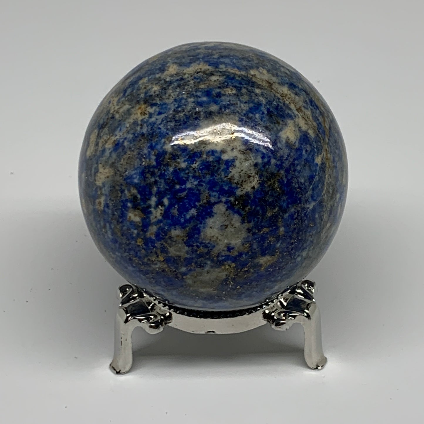 0.92 lbs, 2.5"(63mm), Lapis Lazuli Sphere Ball Gemstone @Afghanistan, B33348