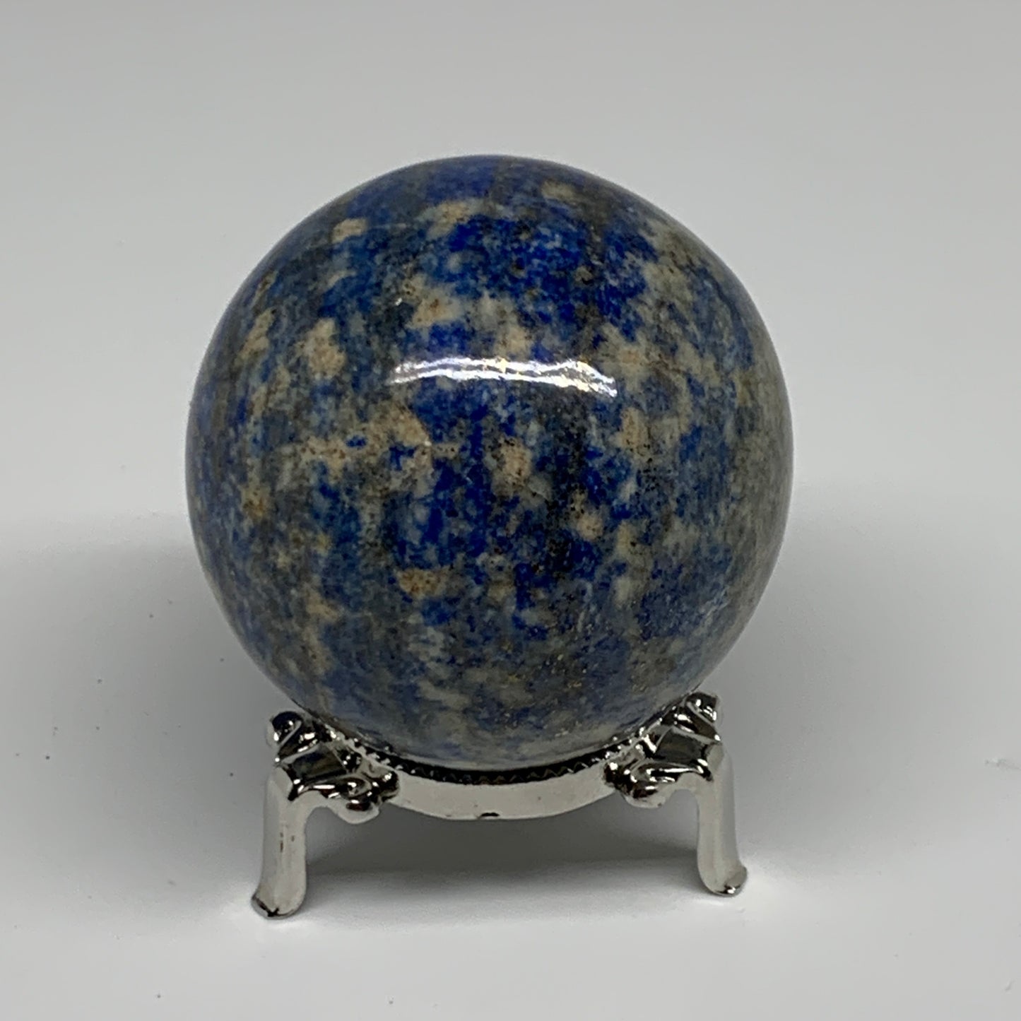 0.92 lbs, 2.5"(63mm), Lapis Lazuli Sphere Ball Gemstone @Afghanistan, B33348