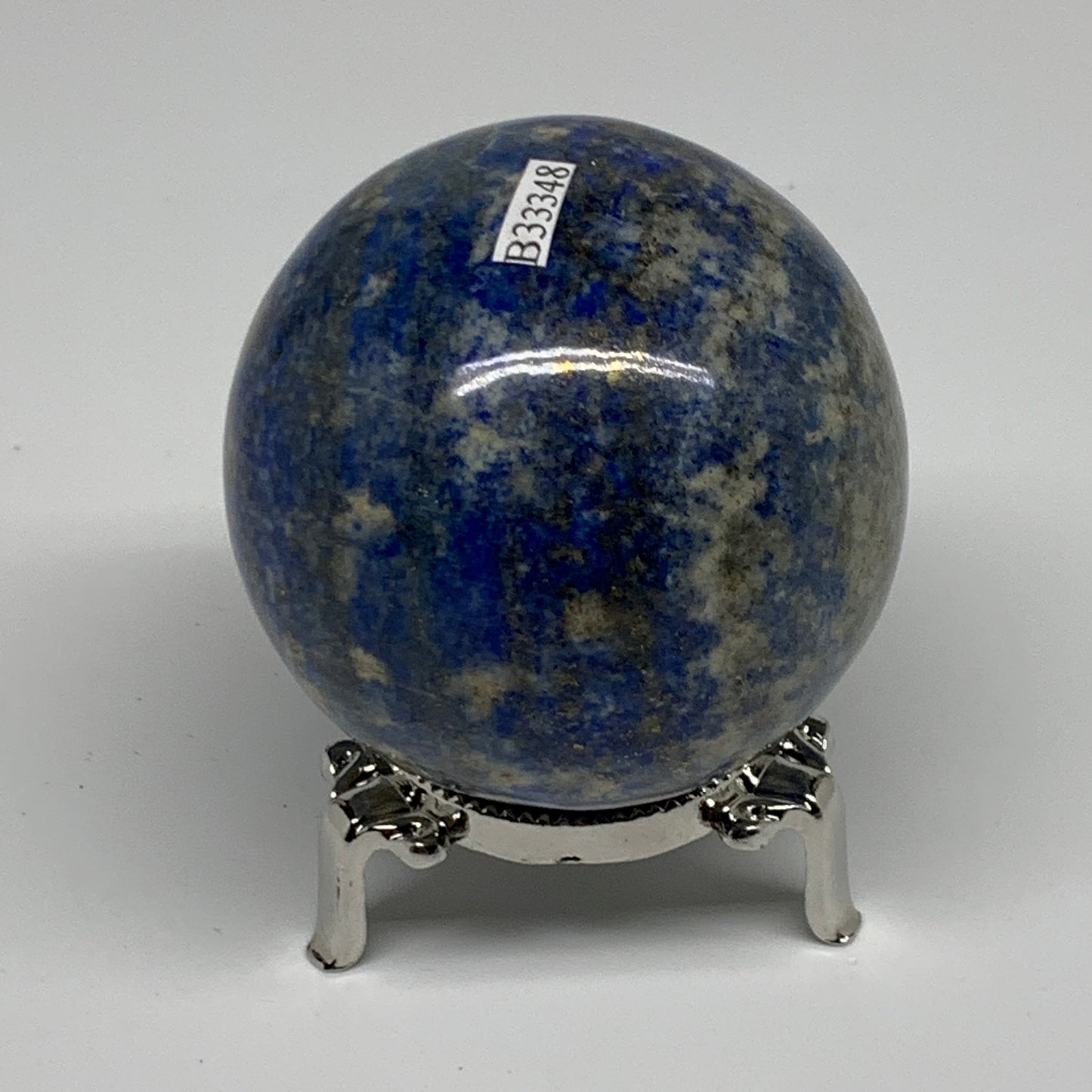 0.92 lbs, 2.5"(63mm), Lapis Lazuli Sphere Ball Gemstone @Afghanistan, B33348